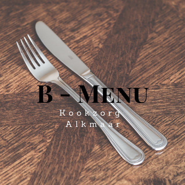 Dinsdag B menu : Varkenslapje, jus, zomerse stamppot (snijbonen, wortel en ui).